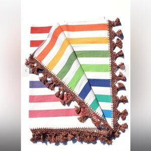 Paradise People 100% cotton rainbow beach blanket